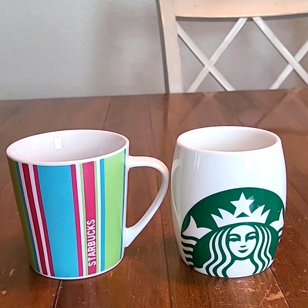 Two Starbucks 14 Oz. Cups, EUC